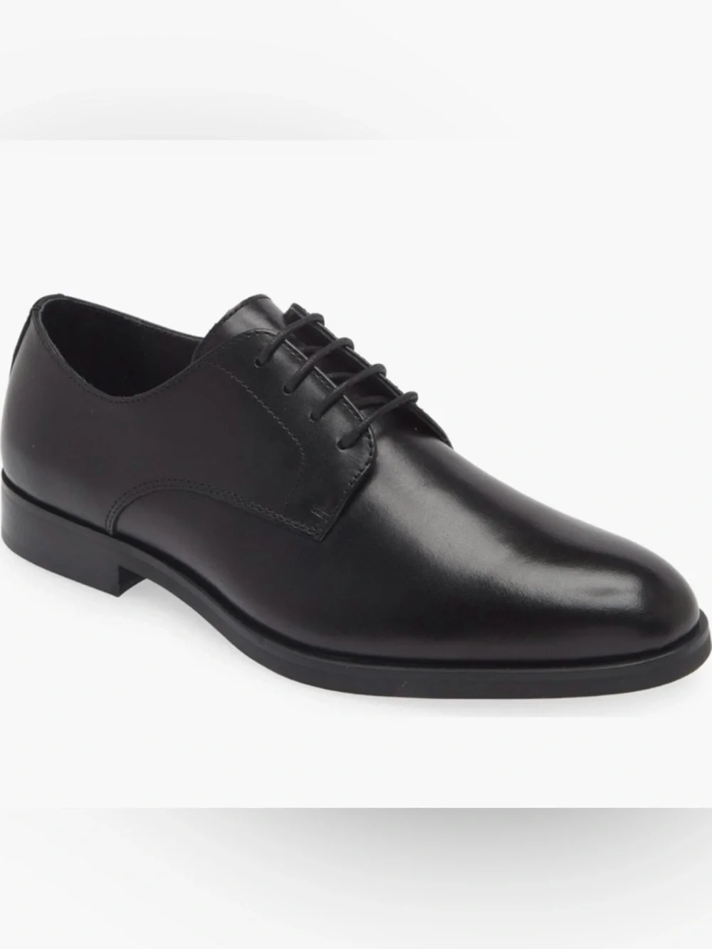 Nordstrom Emmett Plain Toe Derby Formal Leather Men's Dress Shoes Black Size 9